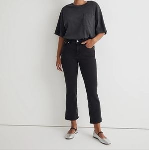Madewell Starkey Wash Curvy kick out crop jean size 32 EUC